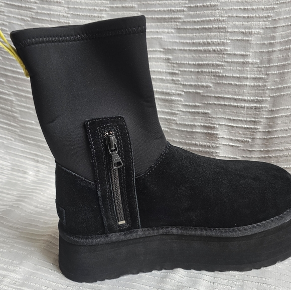 UGG Classic Dipper Womens Black Platform Size 8 S/N 1144031 - Picture 4 of 10